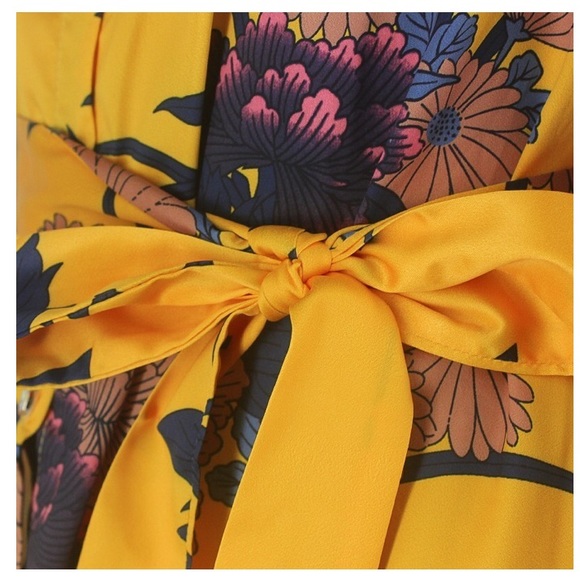 NEW! Silk Floral Dress - Picture 6 of 8